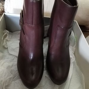 DKNY Brown Leather Booties